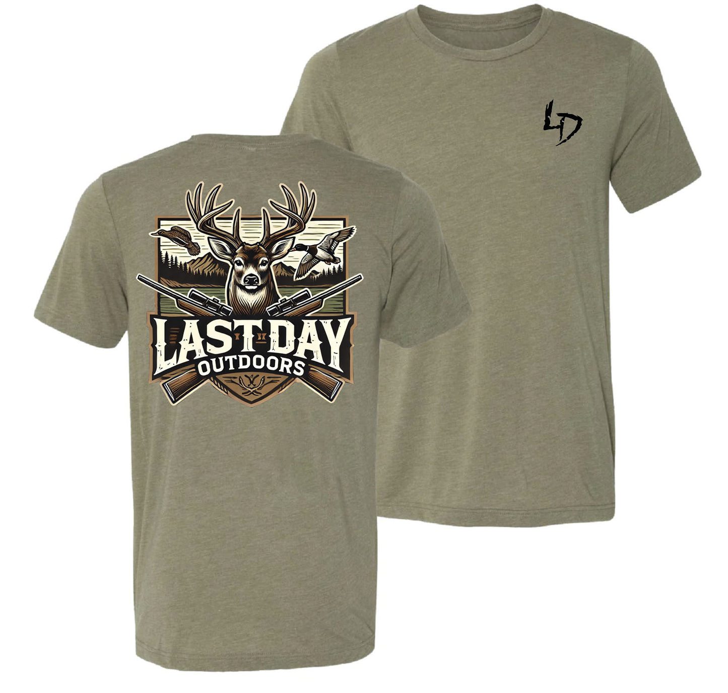 Bucks & Ducks Last Day T-Shirt Green